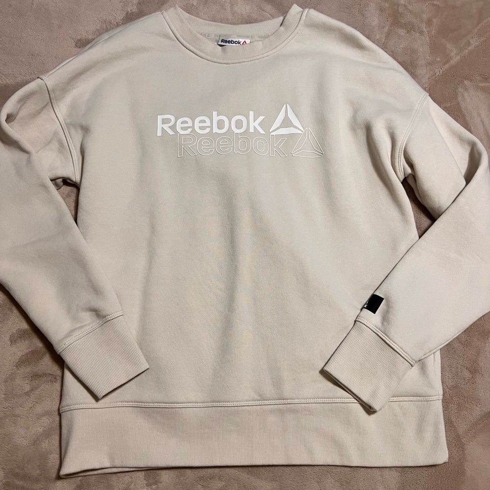 Reebok Beige Crewneck Sweater
